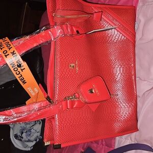 Michael Kors Scarlet Textured Tote